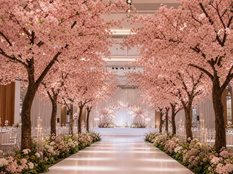 Event blossom tree installation