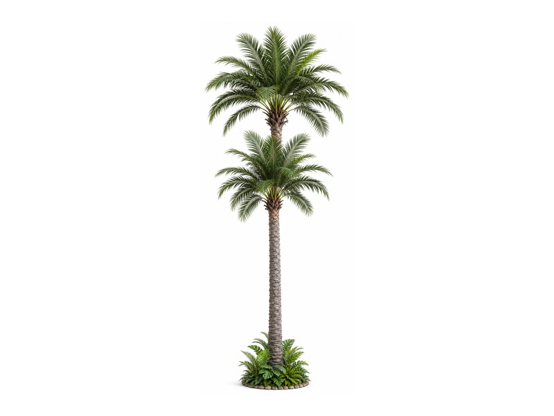 Coconut palm tree