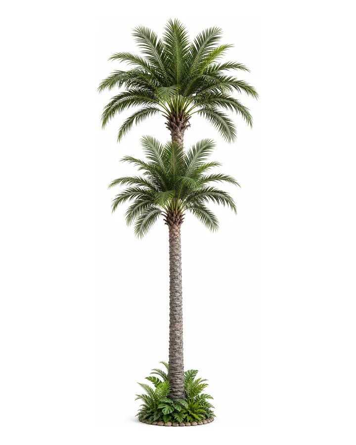 Artificial coconut palm tree
