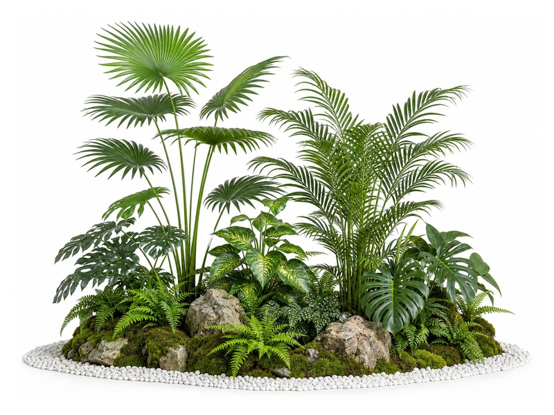 Greenery bushes