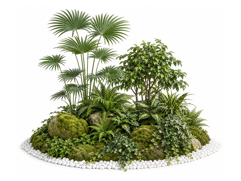 Faux greenery